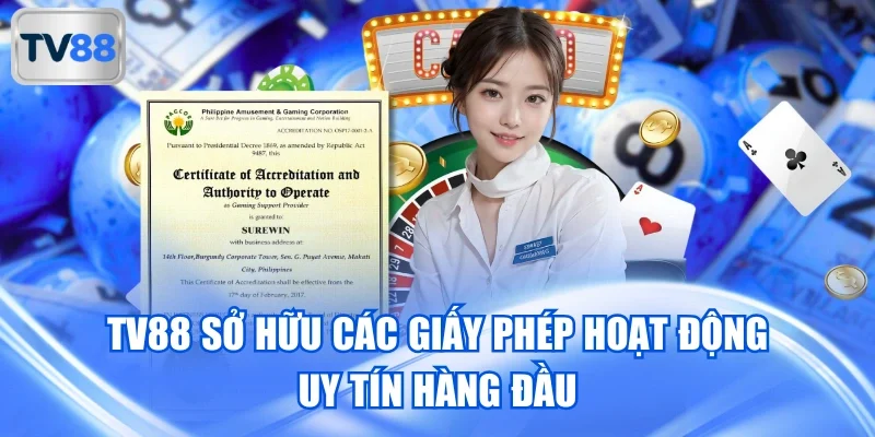 Giải đáp TV88 có lừa đảo không với các chứng chỉ minh bạch